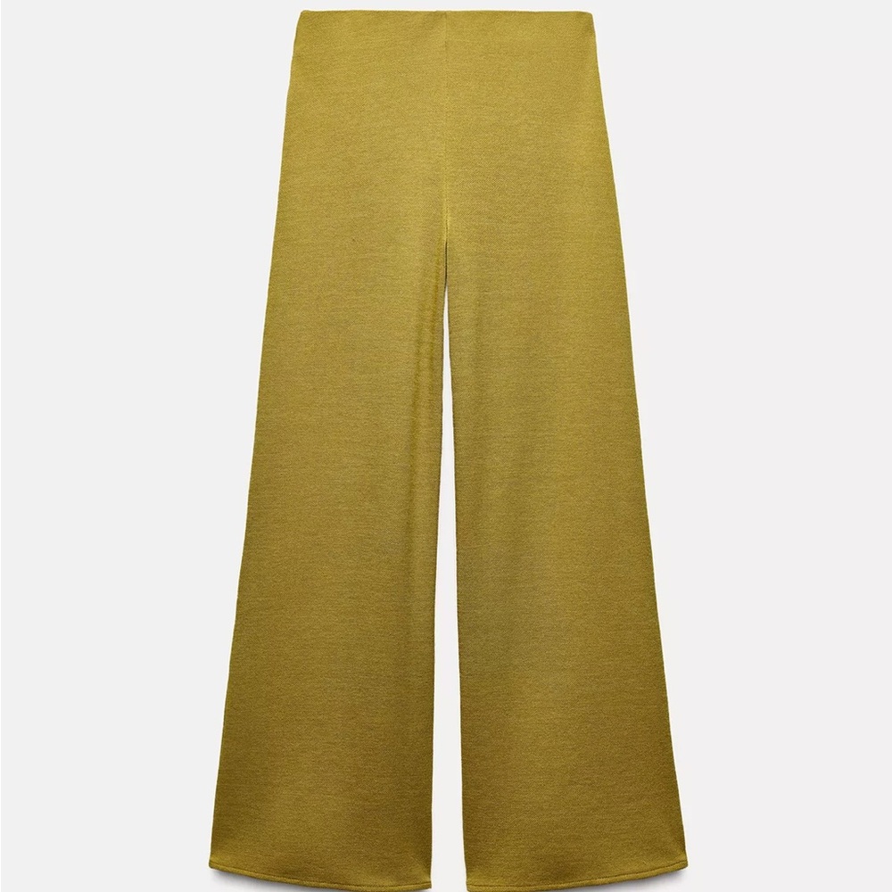 Zara Olive Wide Leg Pants